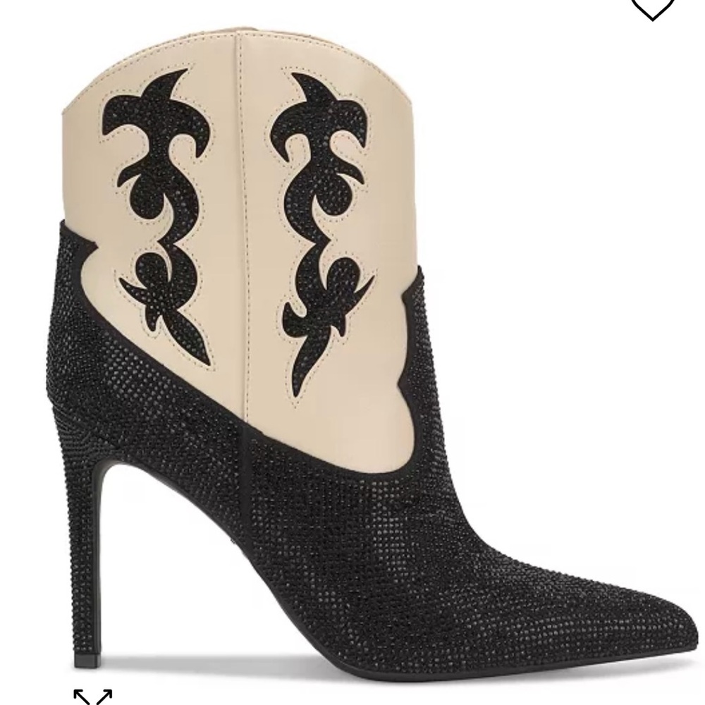 I.N.C black and white cowgirl booties. Size 7